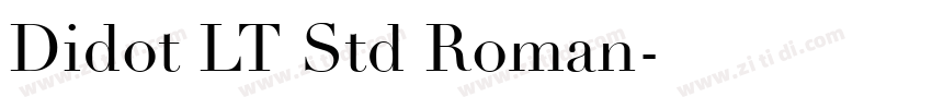 Didot LT Std Roman字体转换